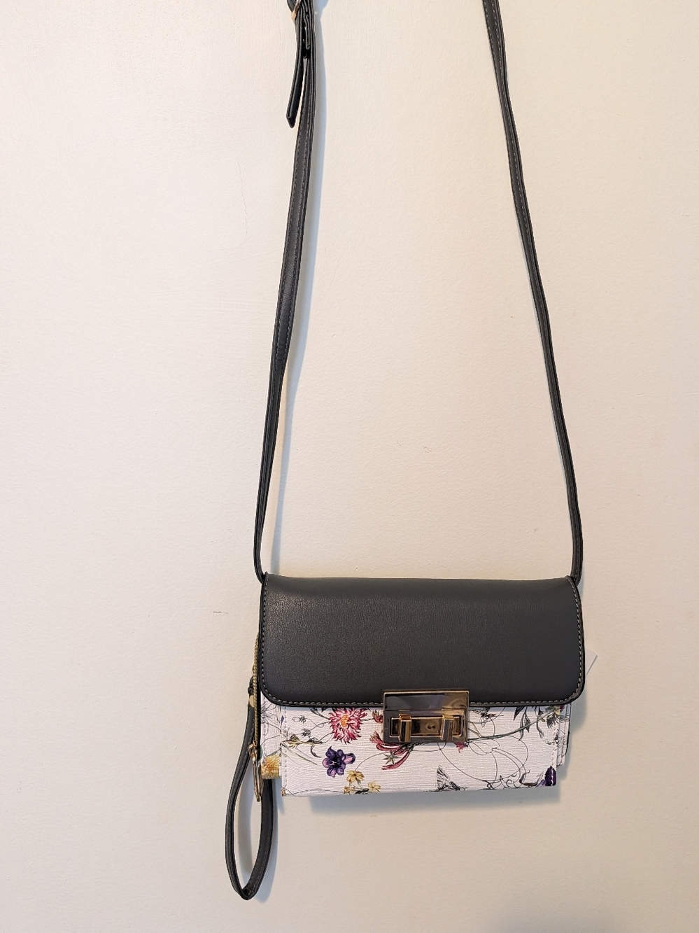 Floral Crossbody Wallet Purse